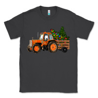 Smoke Christmas Orange Farm Tractor Classic Tee - RanaPortraitStore