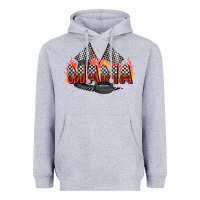 Heather Grey race mama Heavyweight Hoodie - Zillion Design Studio