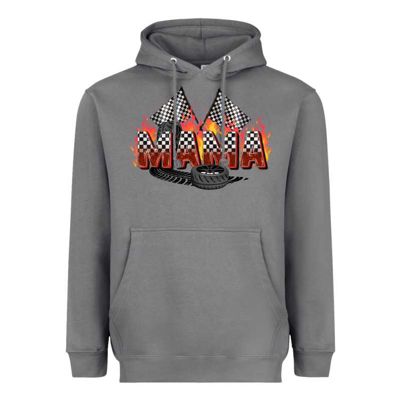 Race Mama Heavyweight Hoodie by Zillion Design Studio | Teevron