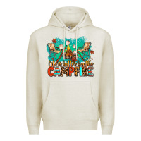 Oatmeal Heather life is better by the campfire Premium Hoodie - AdoDesignShop