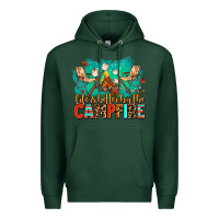 Sports Green life is better by the campfire Premium Hoodie - AdoDesignShop