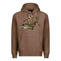 Chestnut crocodile Premium Hoodie - LillyAllenDesigns