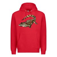 Red crocodile Premium Hoodie - LillyAllenDesigns