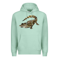 Seafoam crocodile Premium Hoodie - LillyAllenDesigns