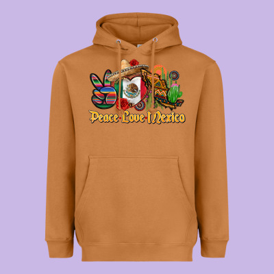 Peace Love Mexico Heavyweight Hoodie Designed By Cts Tumbler Store