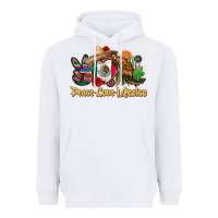 White peace love mexico Heavyweight Hoodie - CTS Tumbler Store