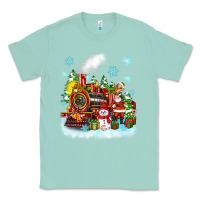 Seafoam christmas polar express santa Classic Tee - Zillion Design Studio