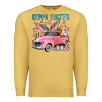Antique Gold Happy Easter truck Premium Sweatshirt - OliviaCreatesArt