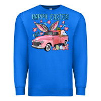 True Royal Happy Easter truck Premium Sweatshirt - OliviaCreatesArt