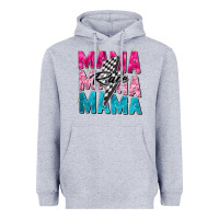 Heather Grey race mama Heavyweight Hoodie - Zillion Design Studio