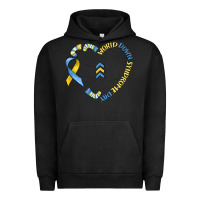 Pigment Black world down syndrome day Urban Hoodie - MaliasSmallBusiness
