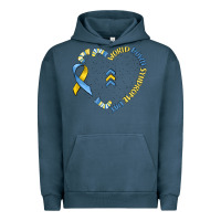 Pigment Midnight Navy world down syndrome day Urban Hoodie - MaliasSmallBusiness