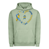 Pigment Oil Green world down syndrome day Urban Hoodie - MaliasSmallBusiness