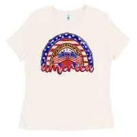 Bone america rainbow Ladies Tee - BarkalooDesign