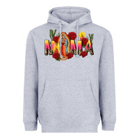 Heather Grey our lady of guadalupe mama Heavyweight Hoodie - CTS Tumbler Store