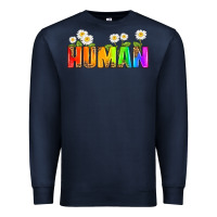 Navy human Premium Sweatshirt - HRA Design Shop
