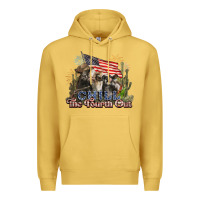 Antique Gold chill the fourth out cows 4th july america Premium Hoodie - NancyCooperArtShop
