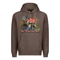Coffee chill the fourth out cows 4th july america Premium Hoodie - NancyCooperArtShop