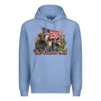 Colony Blue chill the fourth out cows 4th july america Premium Hoodie - NancyCooperArtShop