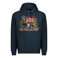 Navy chill the fourth out cows 4th july america Premium Hoodie - NancyCooperArtShop