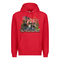 Red chill the fourth out cows 4th july america Premium Hoodie - NancyCooperArtShop