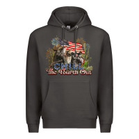 Smoke chill the fourth out cows 4th july america Premium Hoodie - NancyCooperArtShop