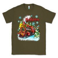 Army Green christmas polar express believe Classic Tee - Zillion Design Studio