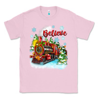 Bubblegum Pink christmas polar express believe Classic Tee - Zillion Design Studio