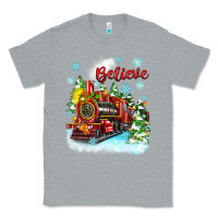 Heather Grey christmas polar express believe Classic Tee - Zillion Design Studio