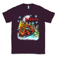 Plum christmas polar express believe Classic Tee - Zillion Design Studio