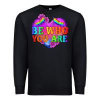 Black be who you are Premium Sweatshirt - HRA Design Shop