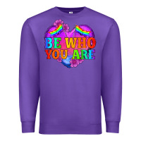 Purple be who you are Premium Sweatshirt - HRA Design Shop