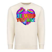 Sandshell be who you are Premium Sweatshirt - HRA Design Shop