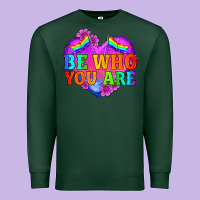 Be Who You Are Premium Sweatshirt Designed By Hra Design Shop