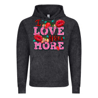 I Love You More With Lips And Strawberry Vintage Hoodie | Teevron