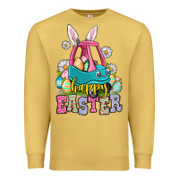 Antique Gold Happy Easter toddler car Premium Sweatshirt - OliviaCreatesArt