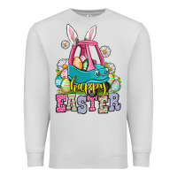 Dove Grey Happy Easter toddler car Premium Sweatshirt - OliviaCreatesArt