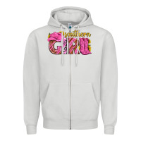 Dove Grey southern girl western Zipper Hoodie - texasbilliewilder