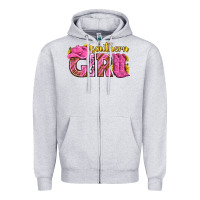 Heather Grey southern girl western Zipper Hoodie - texasbilliewilder