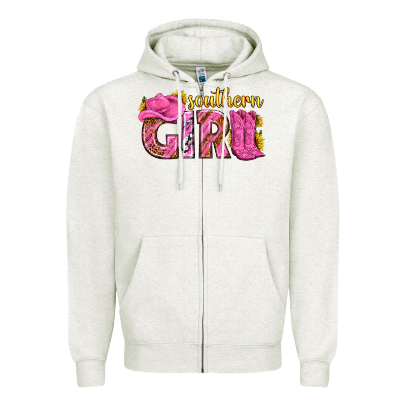 Southern Girl Western Zipper Hoodie by texasbilliewilder | Teevron