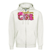 Oatmeal Heather southern girl western Zipper Hoodie - texasbilliewilder