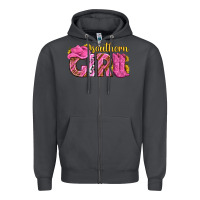 Smoke southern girl western Zipper Hoodie - texasbilliewilder