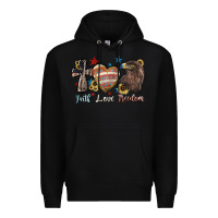 Black faith love freedom usa Premium Hoodie - NancyCooperArtShop
