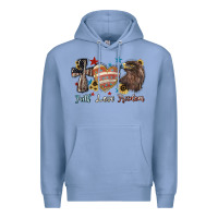 Colony Blue faith love freedom usa Premium Hoodie - NancyCooperArtShop