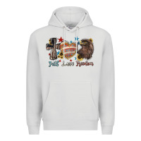 Dove Grey faith love freedom usa Premium Hoodie - NancyCooperArtShop