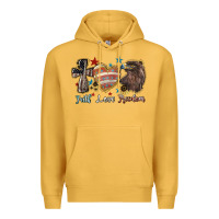 Mustard faith love freedom usa Premium Hoodie - NancyCooperArtShop