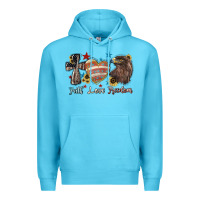 Ocean Blue faith love freedom usa Premium Hoodie - NancyCooperArtShop