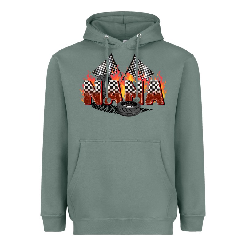 Race Nana Heavyweight Hoodie by Zillion Design Studio | Teevron