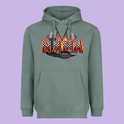 Race Nana Heavyweight Hoodie Designed By Zillion Design Studio