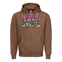 Chestnut spoiled wife Zipper Hoodie - texasbilliewilder